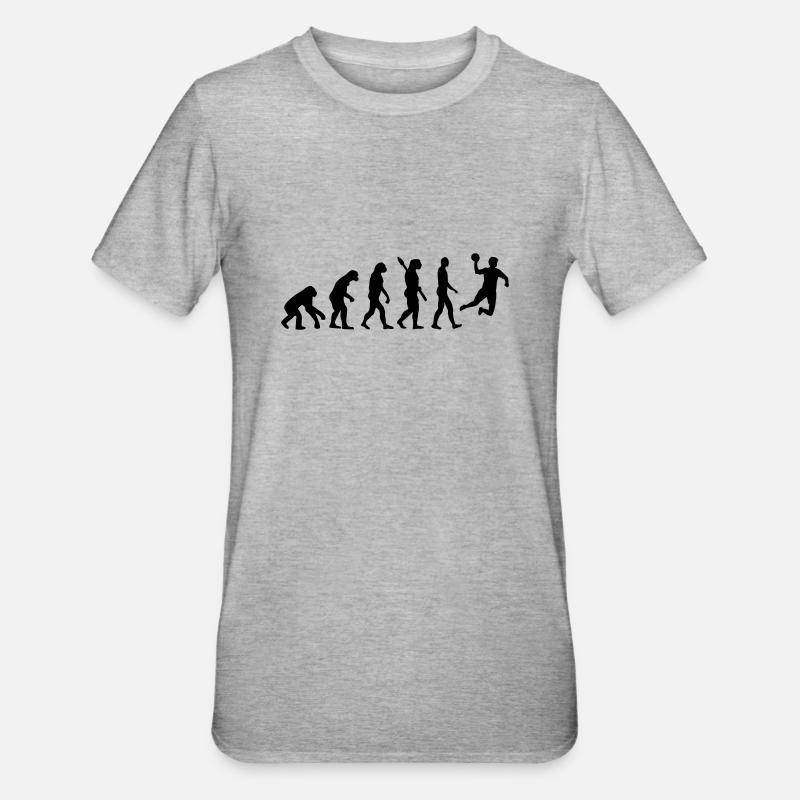 Évolution Handball - T-shirt polycoton Unisexe - gris chiné