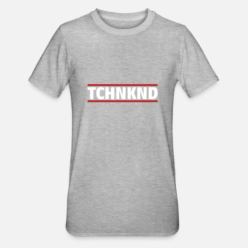 technknd - Technokind - Unisex Polycotton T-Shirt - heather grey