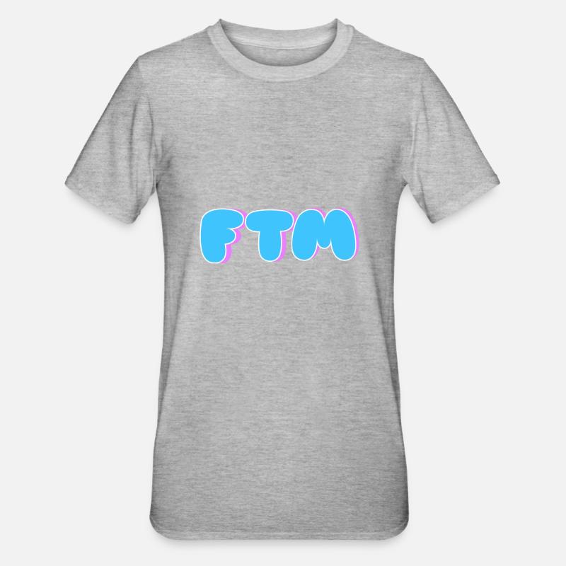 FTM - T-shirt polycoton Unisexe - gris chiné