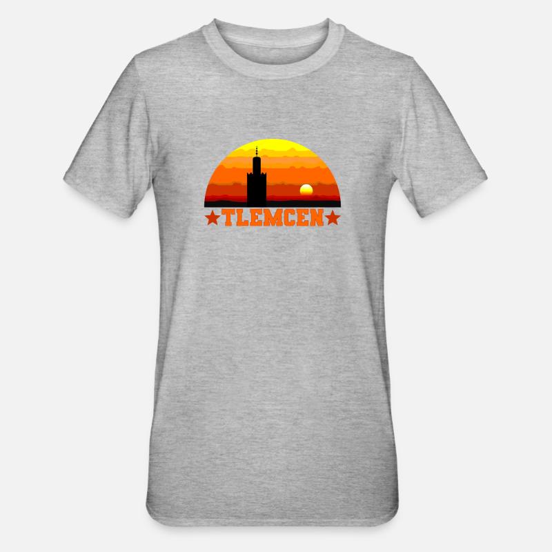 Tlemcen - Unisex Polycotton T-Shirt - Grau meliert
