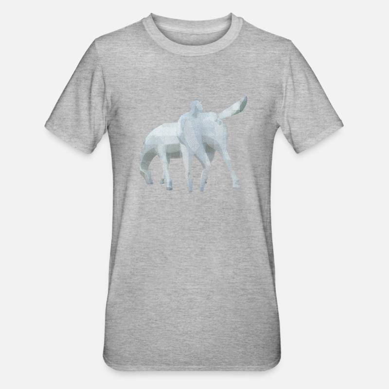 Peerd Ome Loeks - T-shirt polycoton Unisexe - gris chiné