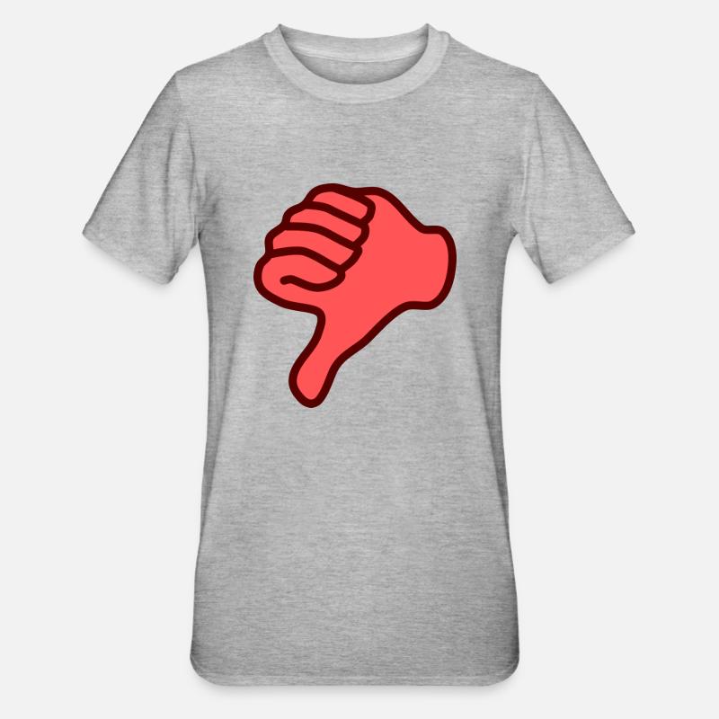 aversion - T-shirt polycoton Unisexe - gris chiné