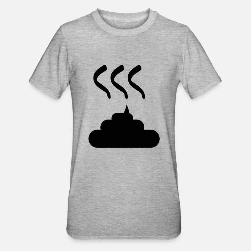 Scheiße - Unisex Polycotton T-Shirt - Grau meliert