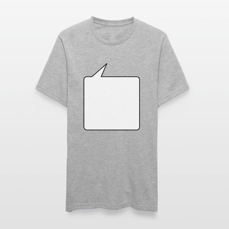 Sprechblase eckig mittel 2c Unisex Polycotton T-Shirt