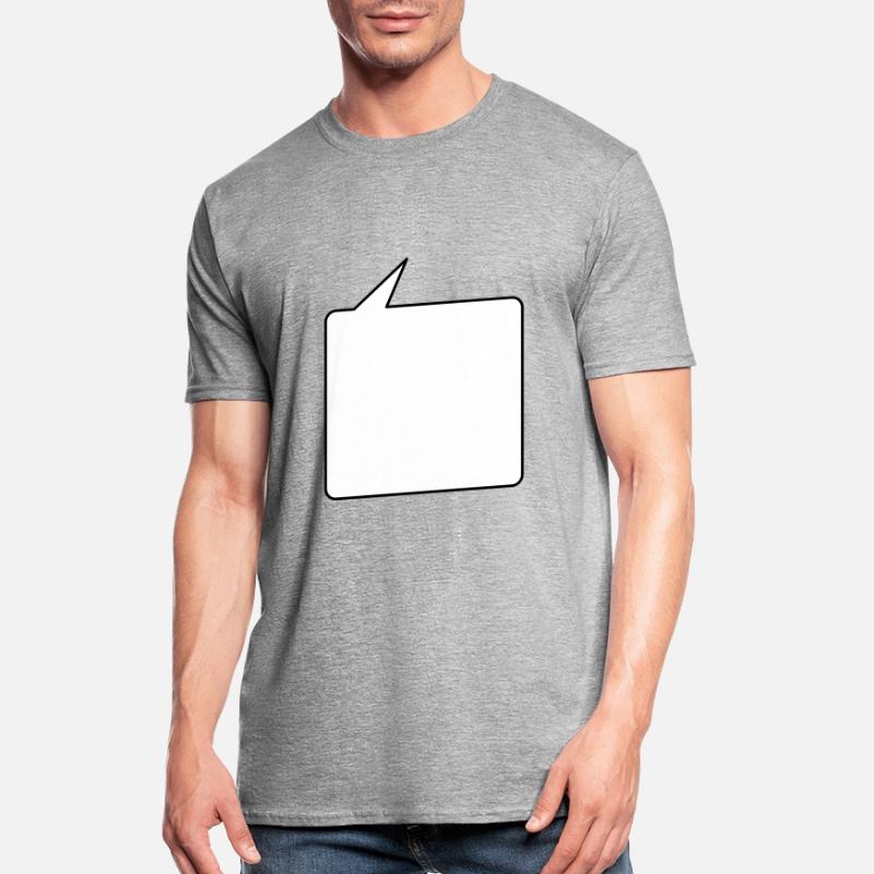 Sprechblase eckig mittel 2c Unisex Polycotton T-Shirt