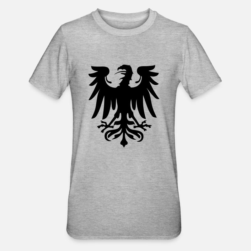 GERMAN austrian EAGLE - Unisex Polycotton T-Shirt - heather grey