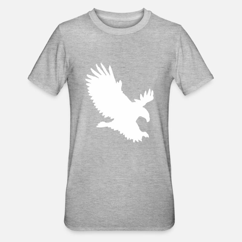 Eagle approaching - Unisex Polycotton T-Shirt - heather grey