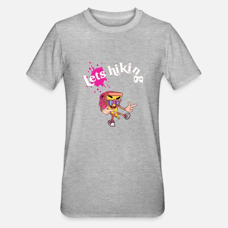 Faisons de la randonnée - T-shirt polycoton Unisexe - gris chiné