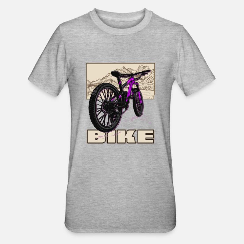 VTT VTT descente VTT - T-shirt polycoton Unisexe - gris chiné