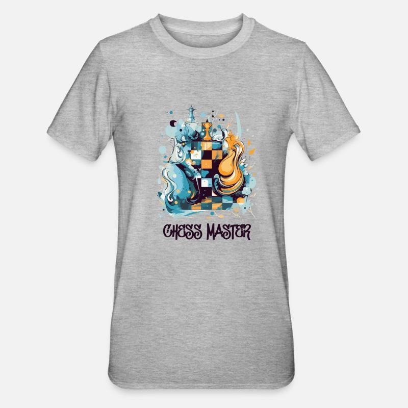 Chess Master - T-shirt polycoton Unisexe - gris chiné