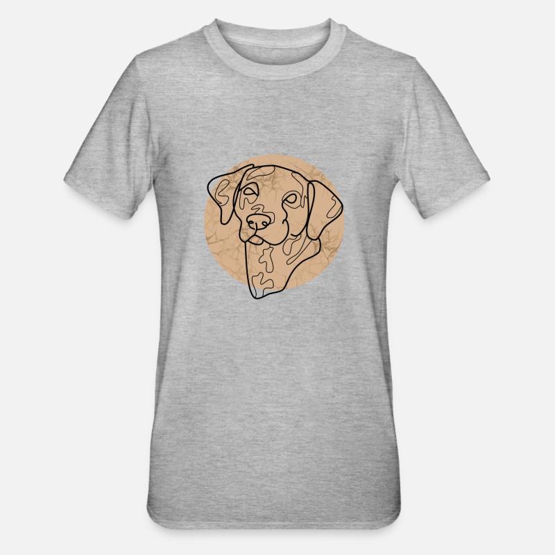 DALMATE - T-shirt polycoton Unisexe - gris chiné