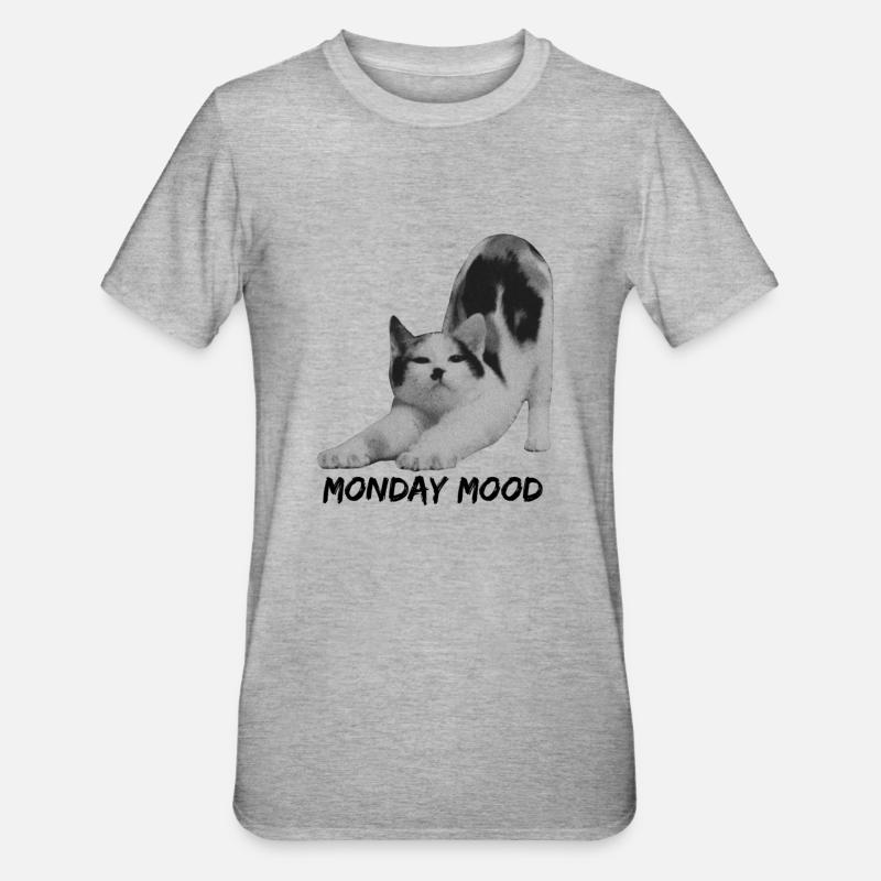 Monday Mood - T-shirt polycoton Unisexe - gris chiné