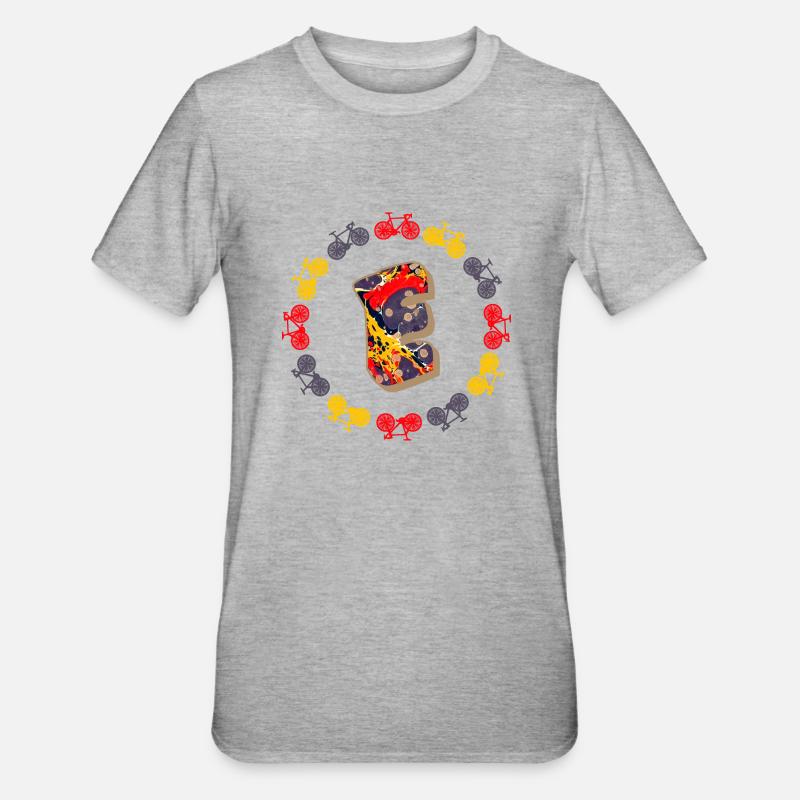 Bicyclette E 202 E - T-shirt polycoton Unisexe - gris chiné