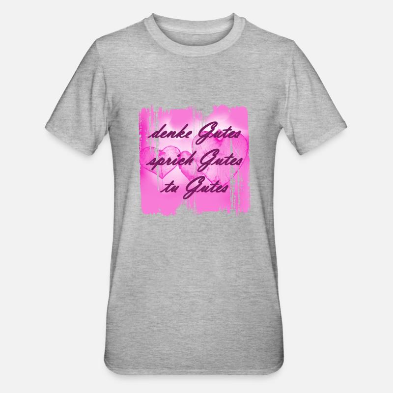 Pensez bien 1 - T-shirt polycoton Unisexe - gris chiné