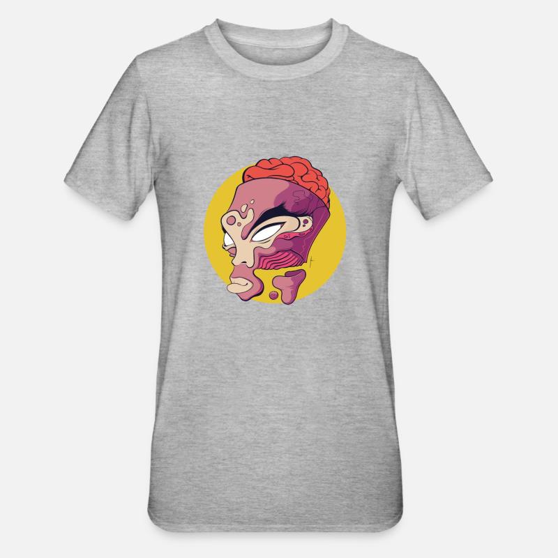 Open minded - T-shirt polycoton Unisexe - gris chiné