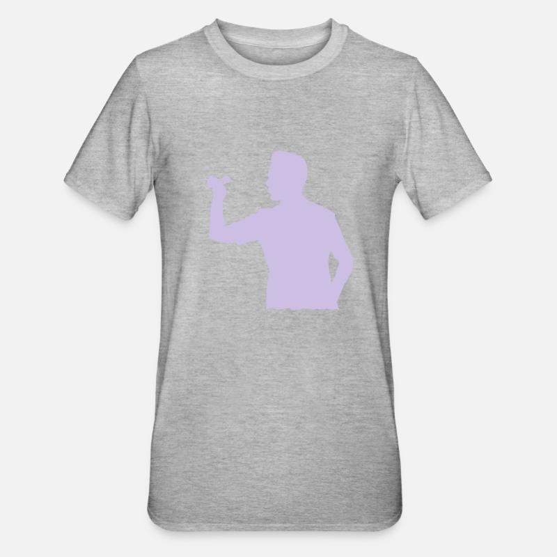 De fléchettes - T-shirt polycoton Unisexe - gris chiné