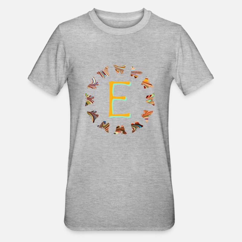 Papillons E 56 E - T-shirt polycoton Unisexe - gris chiné