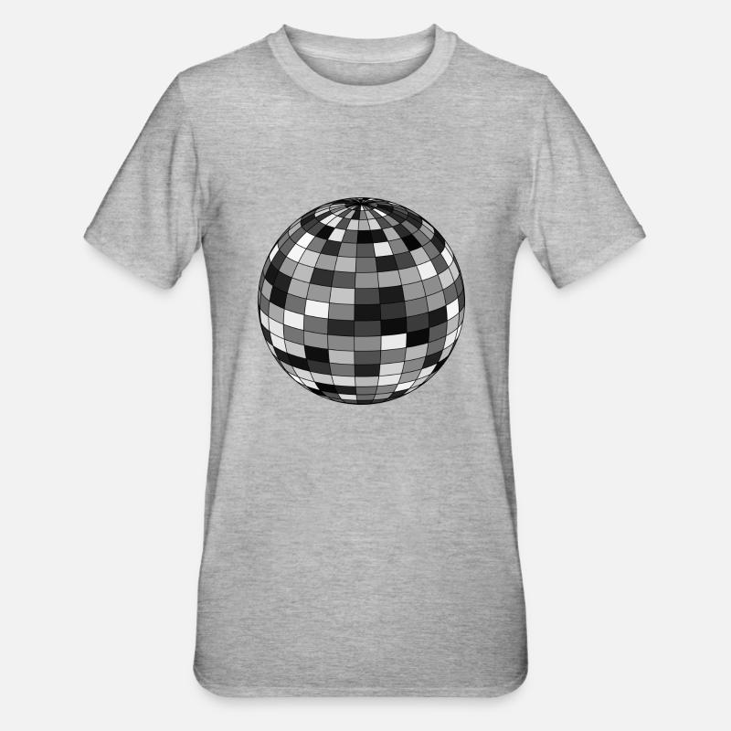 boule disco - T-shirt polycoton Unisexe - gris chiné
