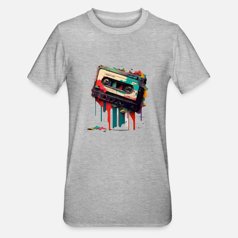 Mixtape rétro - T-shirt polycoton Unisexe - gris chiné