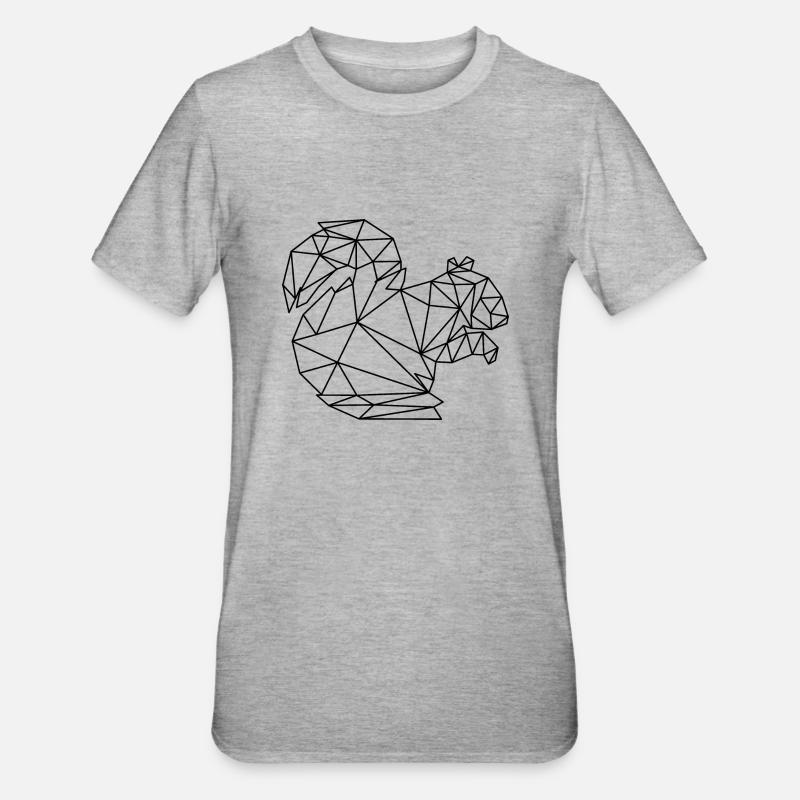 squirrel - Unisex Polycotton T-Shirt - heather grey