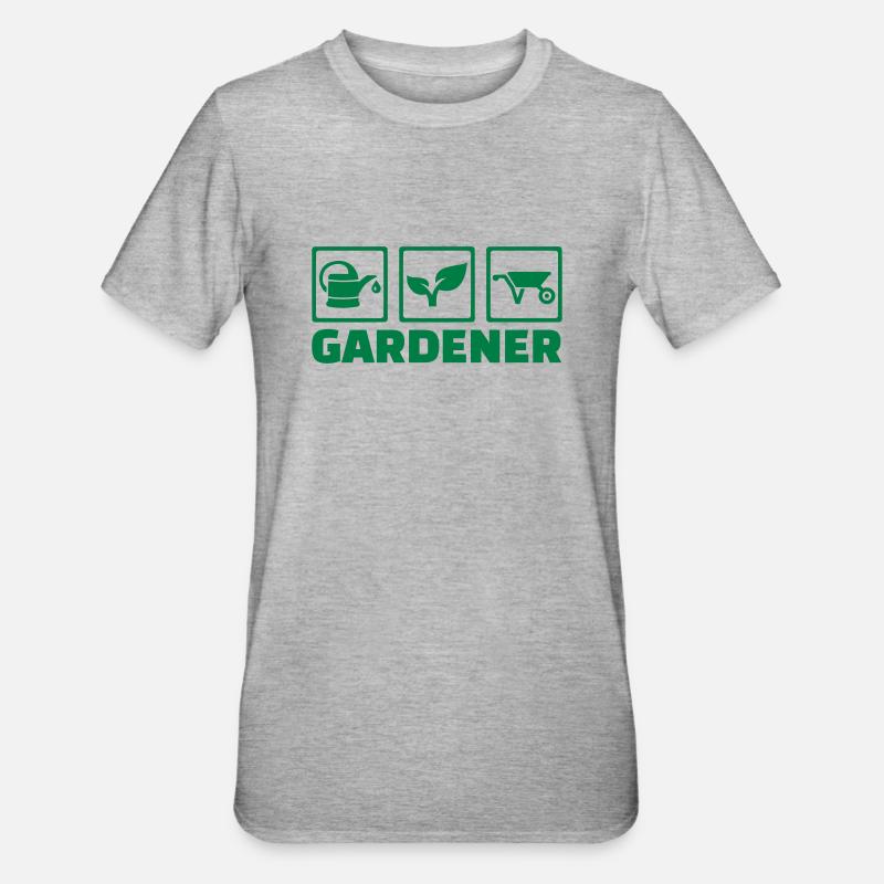 Gärtner - Unisex Polycotton T-Shirt - Grau meliert