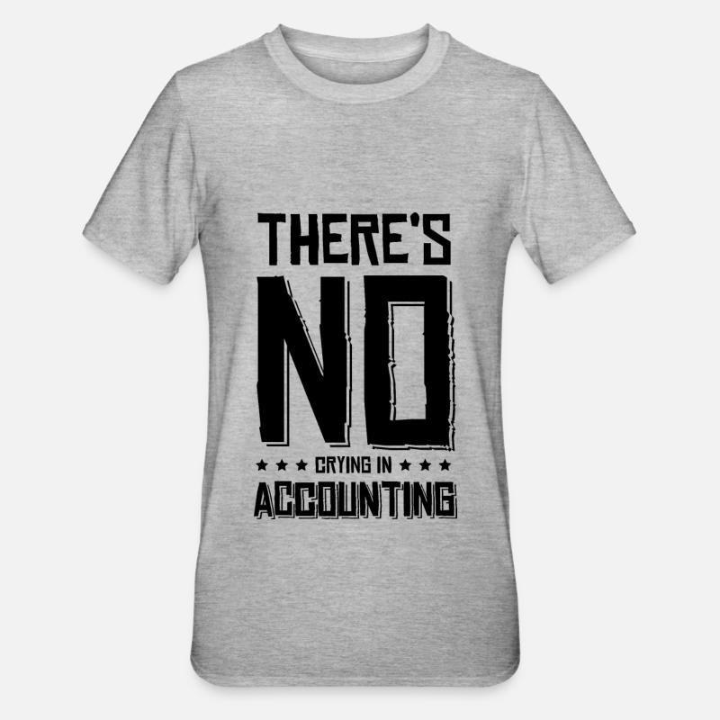 buchhalter accountant spruch - Unisex Polycotton T-Shirt - Grau meliert