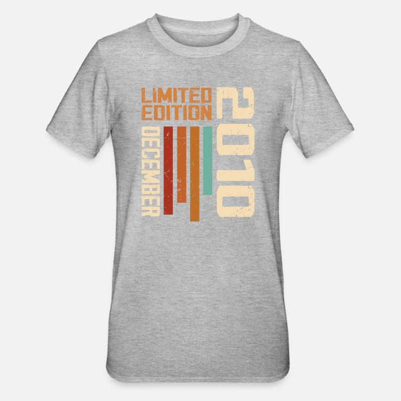 Décembre 2010 - 2010 Décembre - T-shirt polycoton Unisexe - gris chiné
