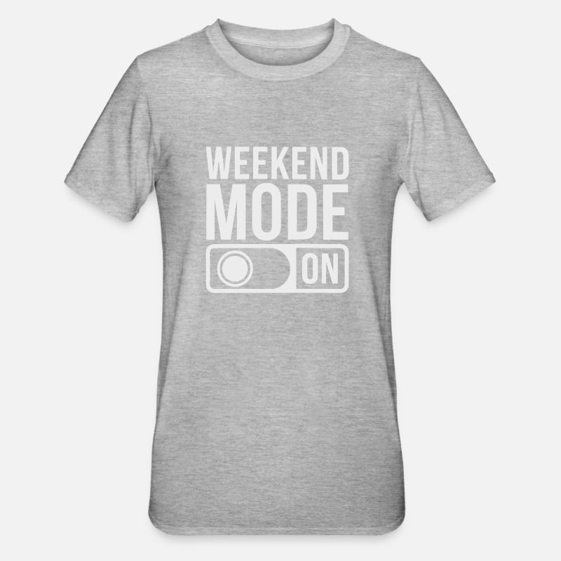 Mode week-end activé - T-shirt polycoton Unisexe - gris chiné