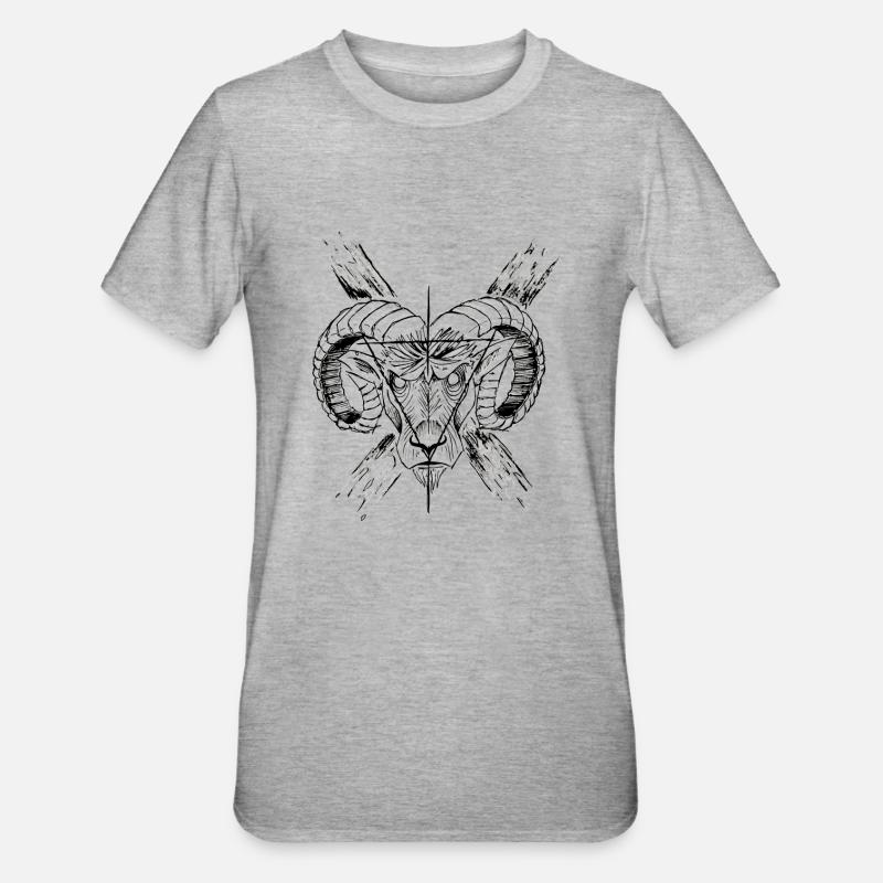 Goat Devil's - T-shirt polycoton Unisexe - gris chiné