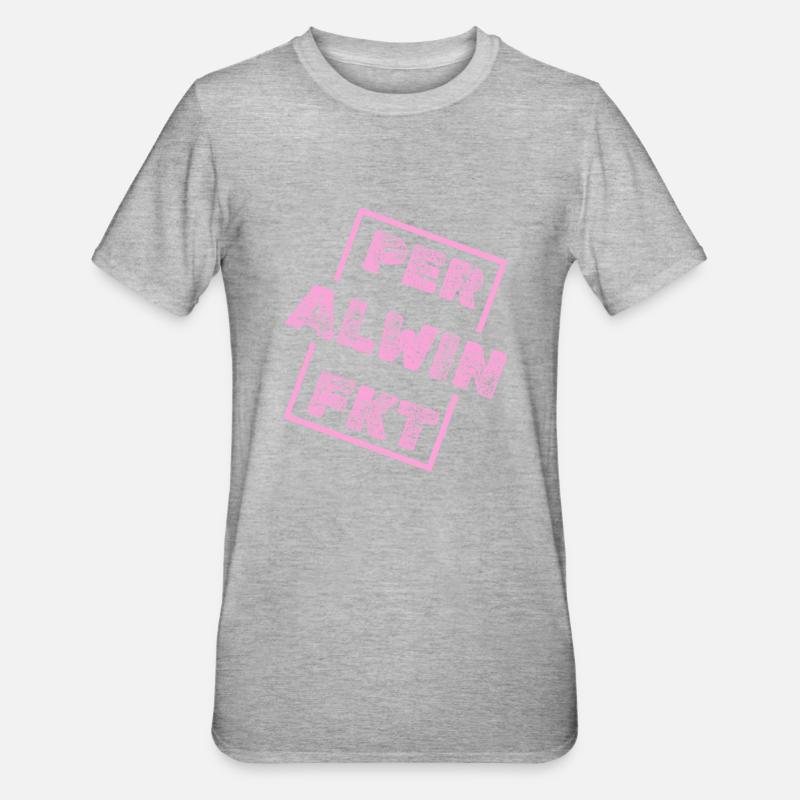 Alwin Alwin - T-shirt polycoton Unisexe - gris chiné