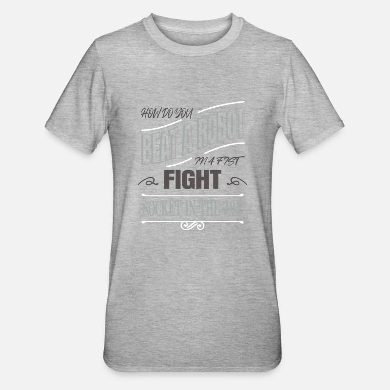 Robotics Engineering Artificial Intelligence - Unisex Polycotton T-Shirt - heather grey