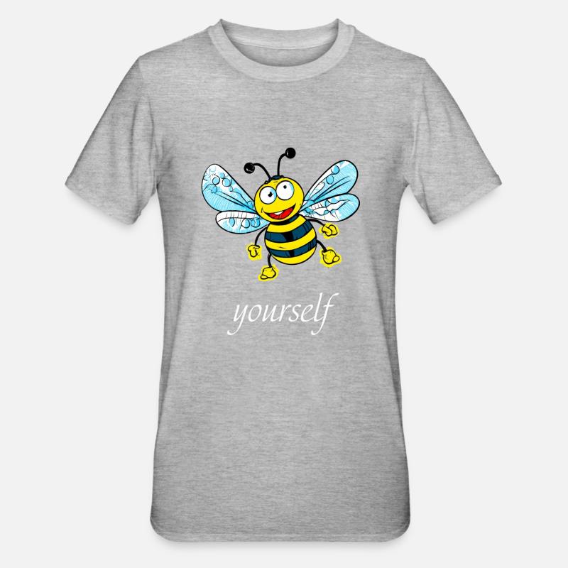 Être (e) vous-même - T-shirt polycoton Unisexe - gris chiné