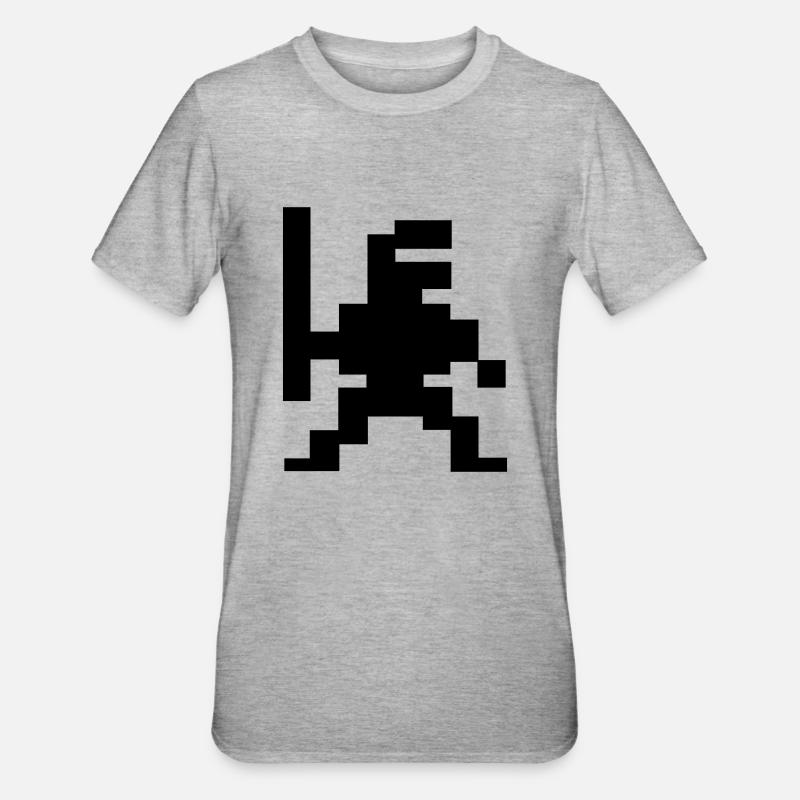 Chasseur NinPix - T-shirt polycoton Unisexe - gris chiné