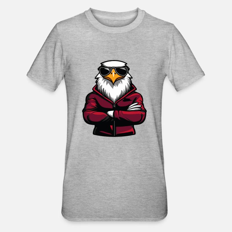 Bande dessinée Eagle - T-shirt polycoton Unisexe - gris chiné