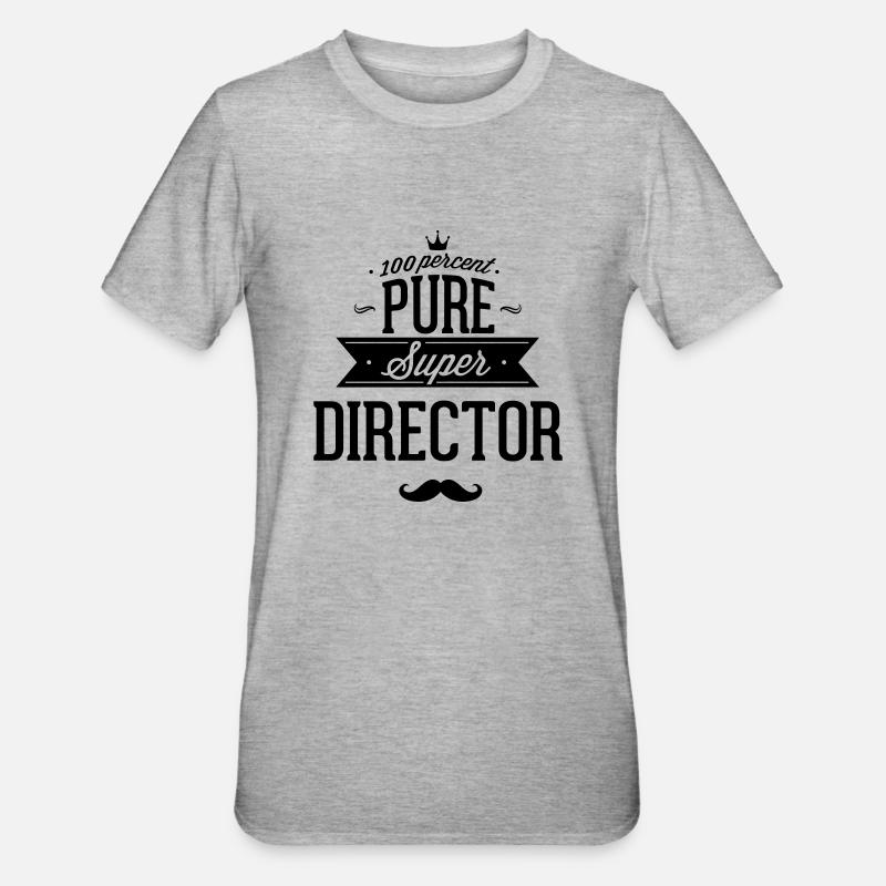 100 Prozent Direktor - Unisex Polycotton T-Shirt - Grau meliert