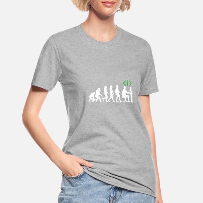 Programmierer Evolution geschenk coder java c++ Unisex Polycotton T-Shirt