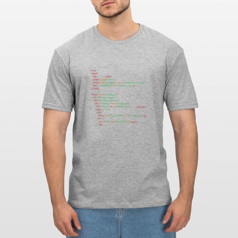 Code HTML5 T-shirt polycoton Unisexe