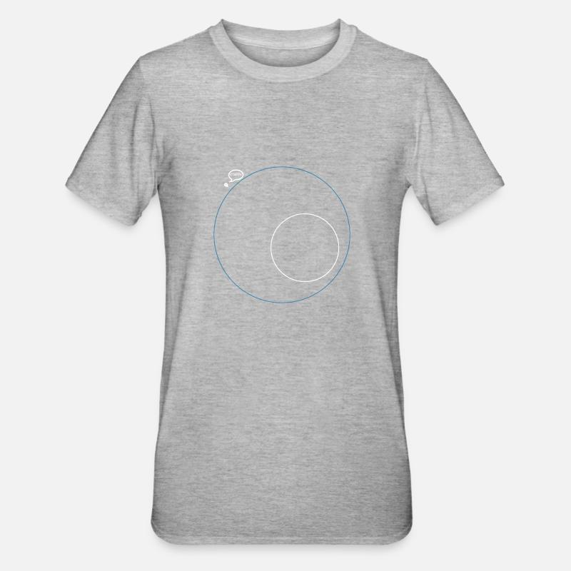 PUBG Minimap fun - T-shirt polycoton Unisexe - gris chiné