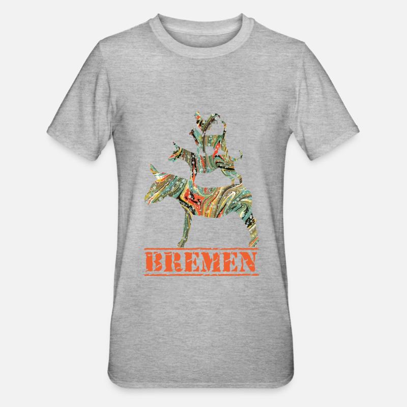 bremen e 200 - Unisex Polycotton T-Shirt - Grau meliert