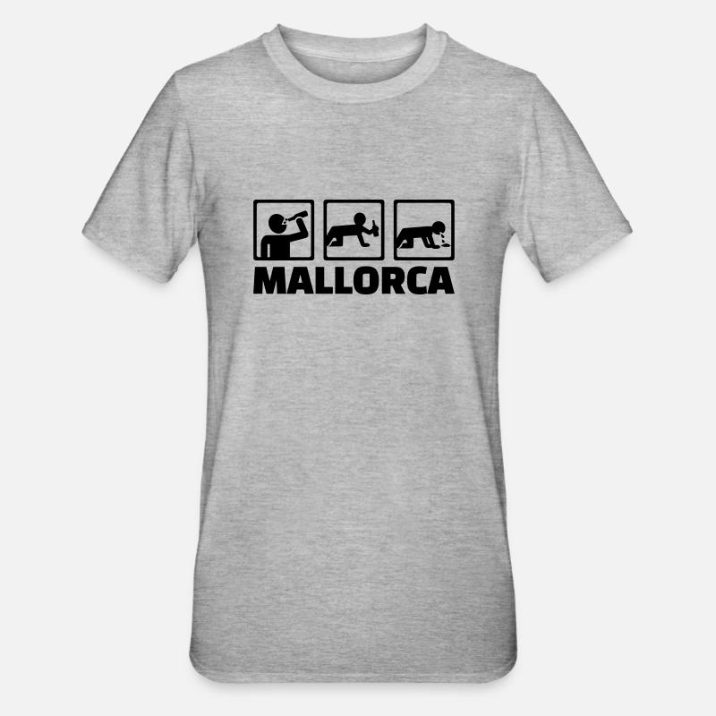 Mallorca - T-shirt polycoton Unisexe - gris chiné