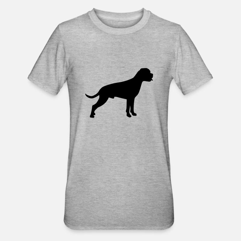 Boxer - T-shirt polycoton Unisexe - gris chiné