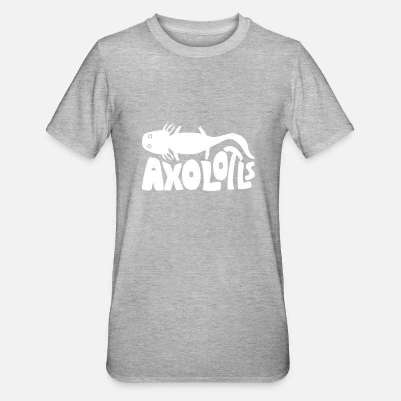 axolotl - T-shirt polycoton Unisexe - gris chiné