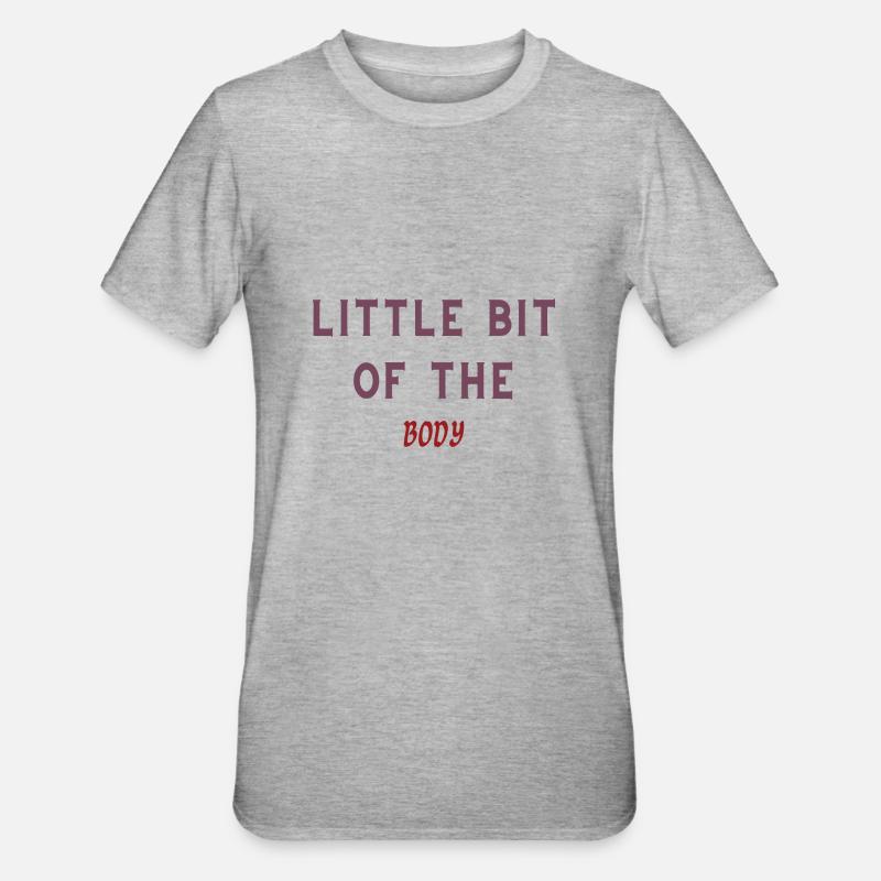 Bisschen Körper - Unisex Polycotton T-Shirt - Grau meliert