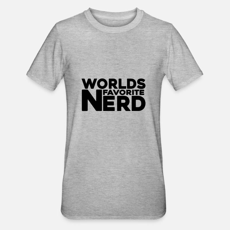 nerd coder iq serveur - T-shirt polycoton Unisexe - gris chiné
