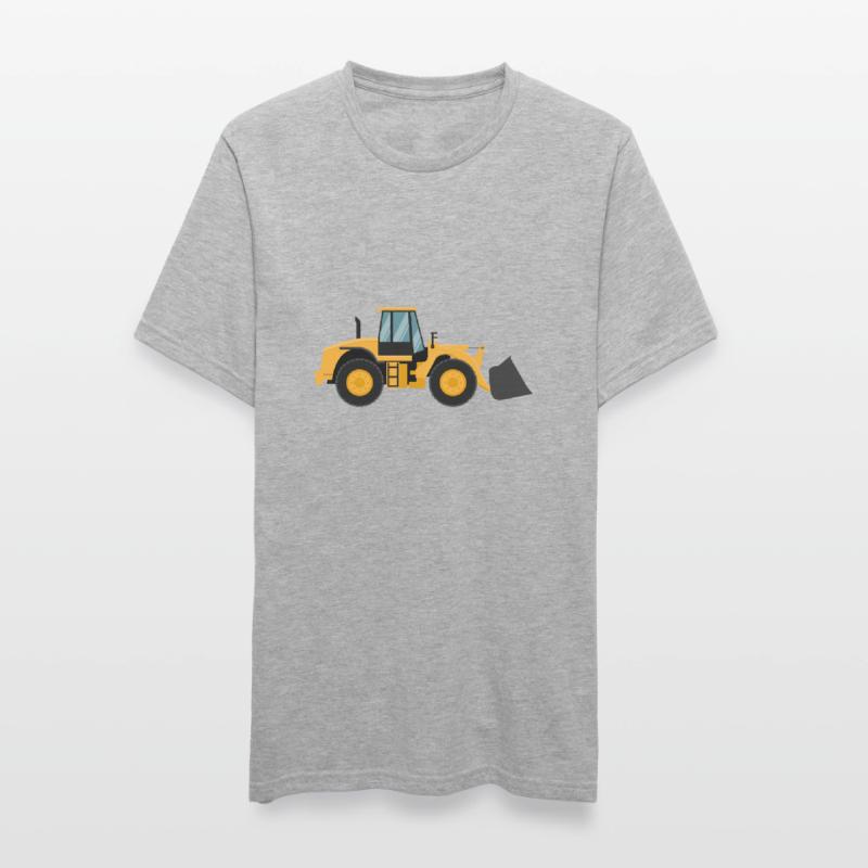 Loading Machine Silhouette Gift Wheel Loader Driver Unisex Polycotton T-Shirt