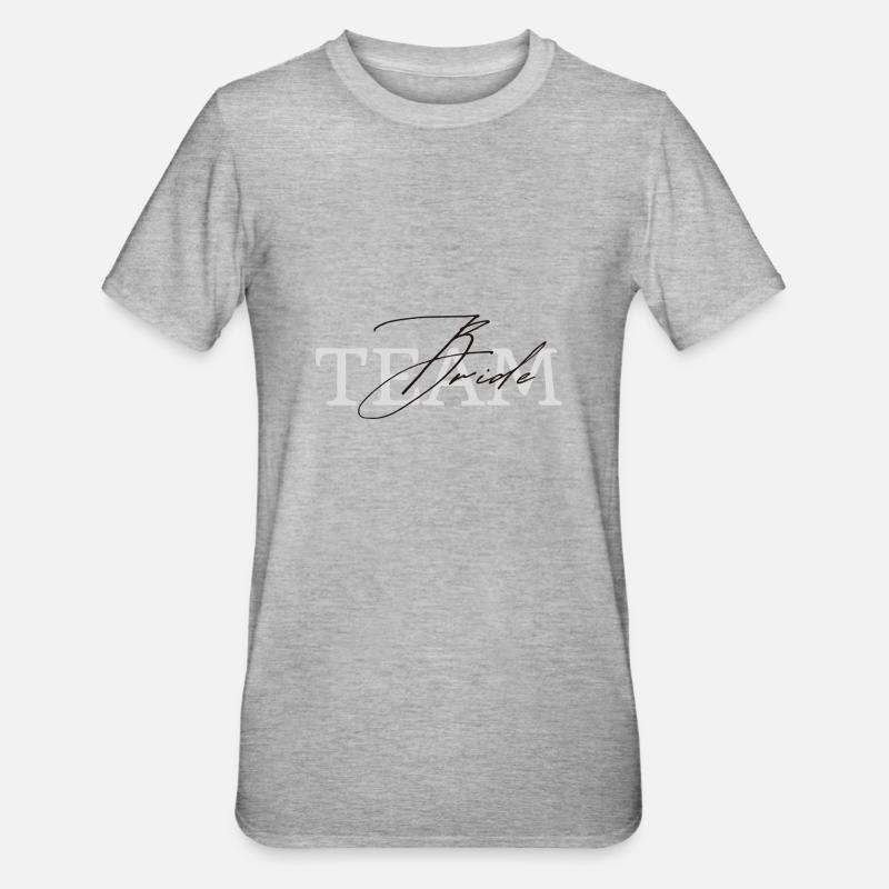 Mariée d’équipe - T-shirt polycoton Unisexe - gris chiné