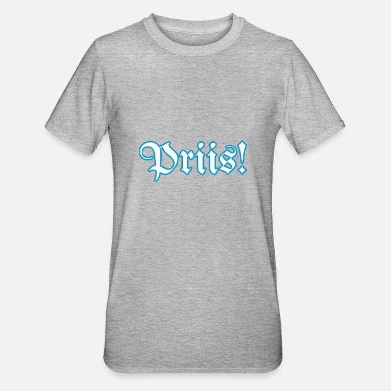 Pris Priiis Schnupftabak - T-shirt polycoton Unisexe - gris chiné