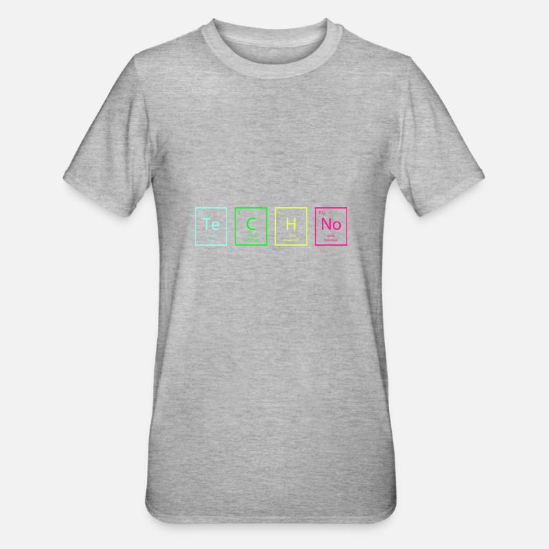 Science et techno - T-shirt polycoton Unisexe - gris chiné