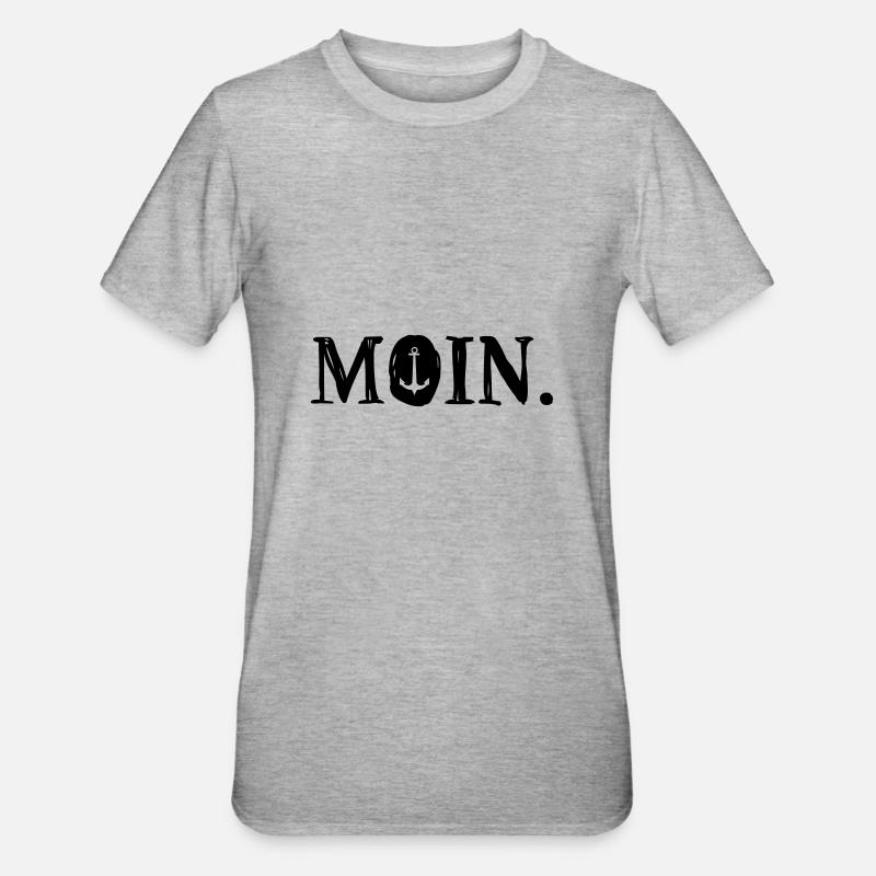 Moin - Unisex Polycotton T-Shirt - Grau meliert