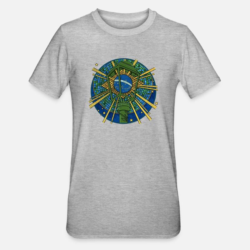 ORDEM E PROGRESSO - T-shirt polycoton Unisexe - gris chiné